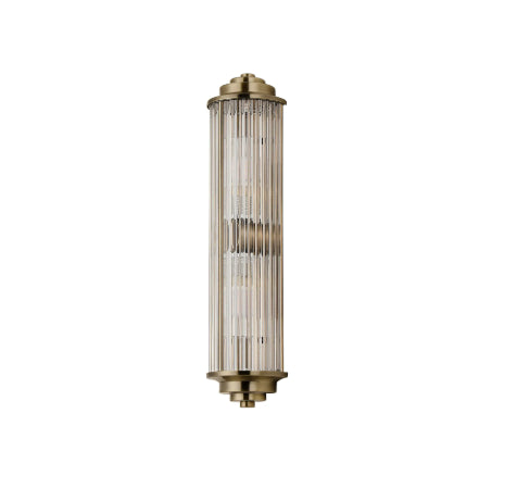 Tulum 2 Light Antique Brass Wall Lamp